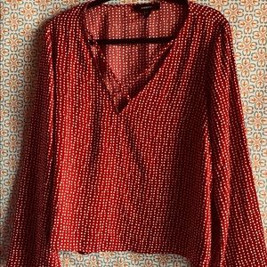 Forever 21 Red Polka Dot Shirt